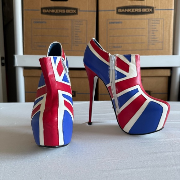 Highest Heel Heels Womens 9 UK Spice Girls Sexy Y2K 90s Platform Punk Rock Drag - Picture 1 of 16
